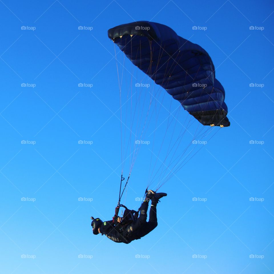 flying a parachute