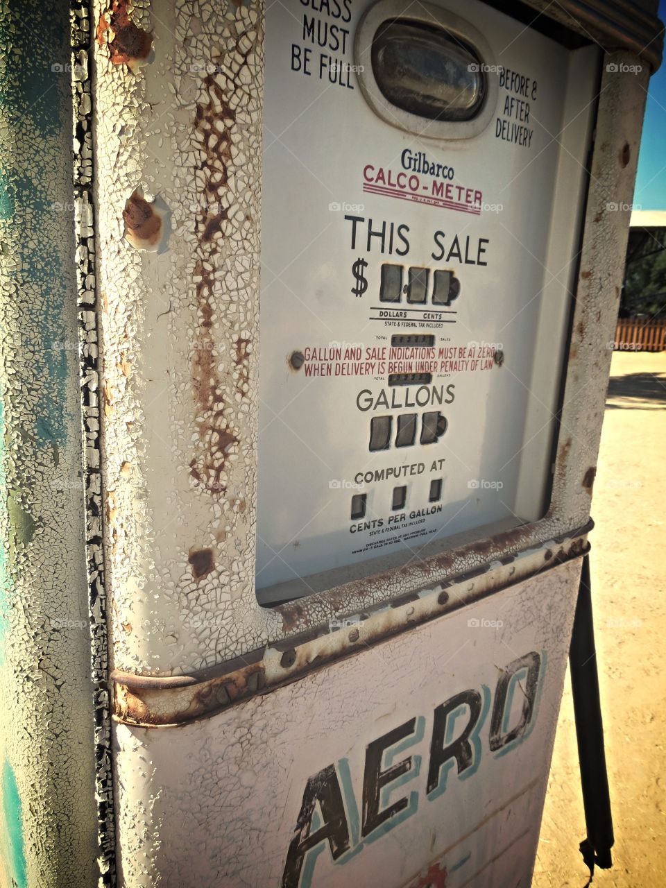 Old gas pump.