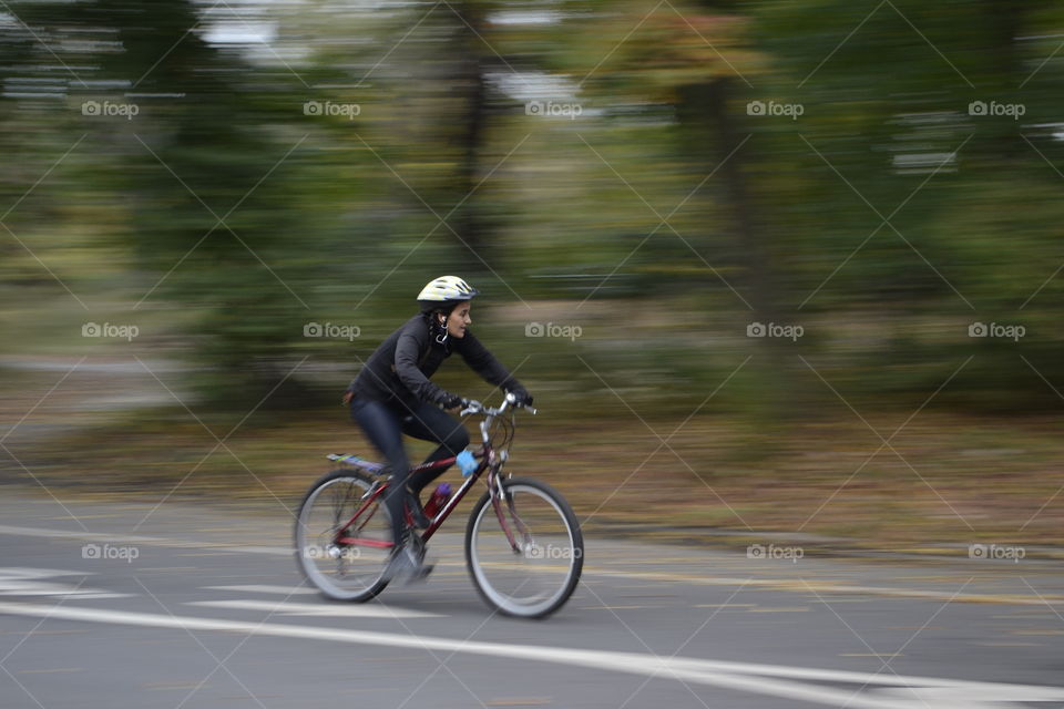 Biker in Prospect Park, Brooklyn