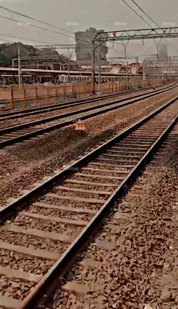 A most beautiful and attractive view of the railway track.