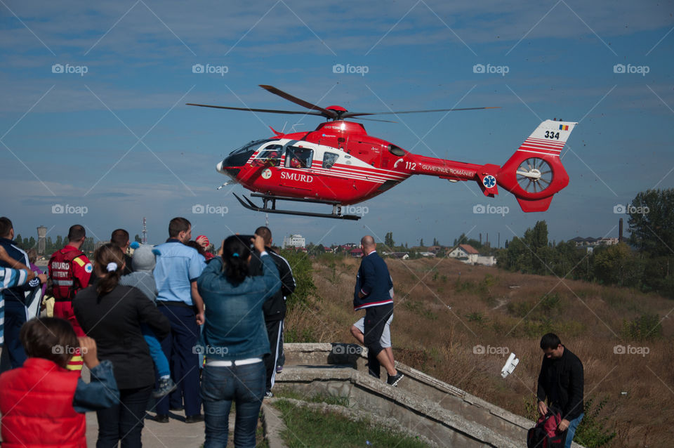 Rescue helicopter