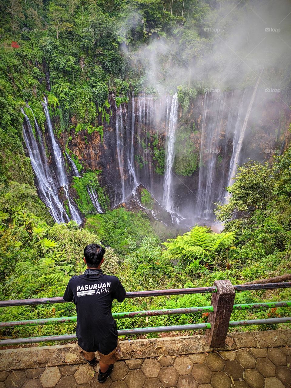 Waterfalls in Lumajang Regency, East Java, Indonesia