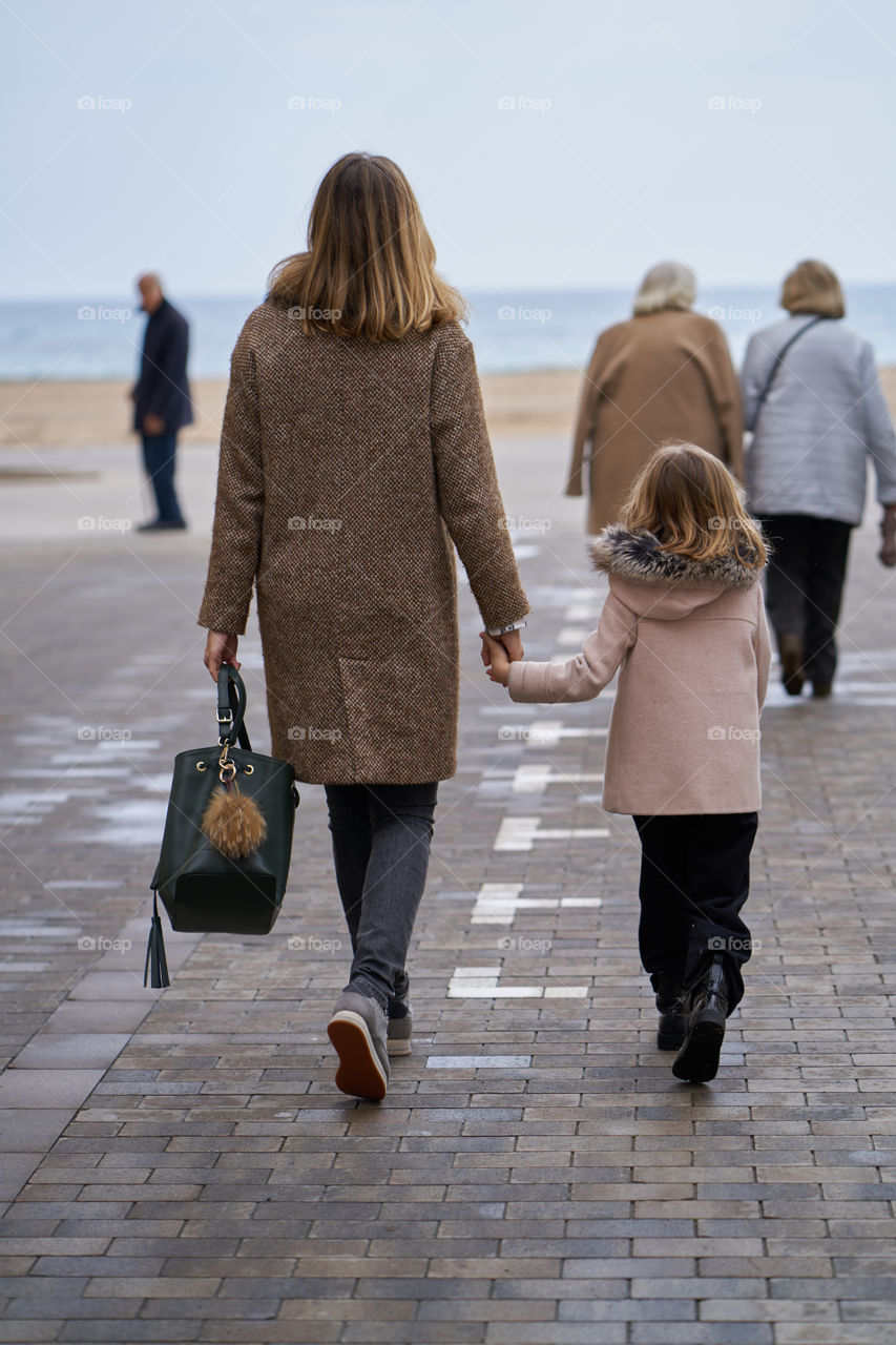 Three generations walk