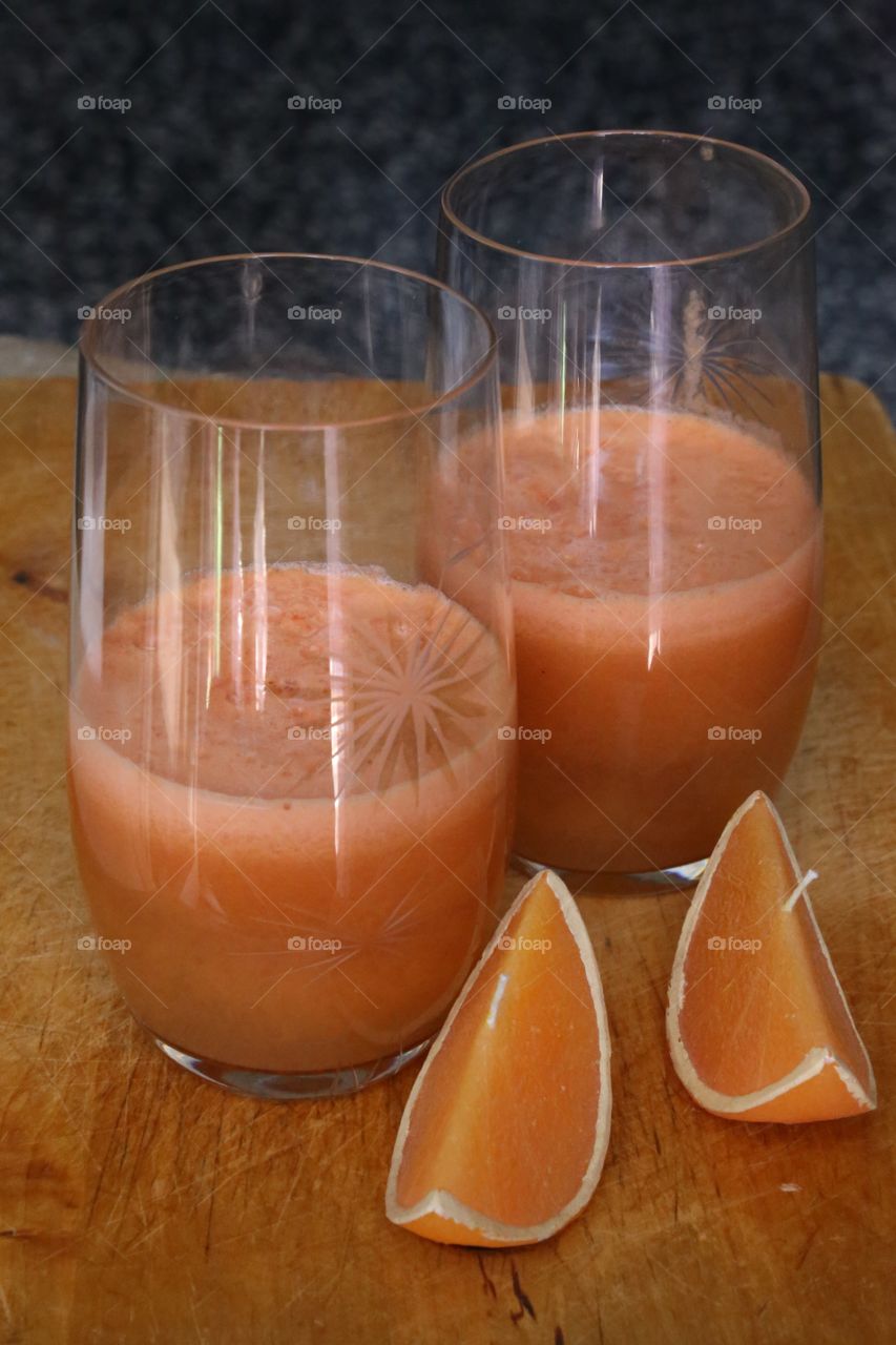 Close-up of orange juice