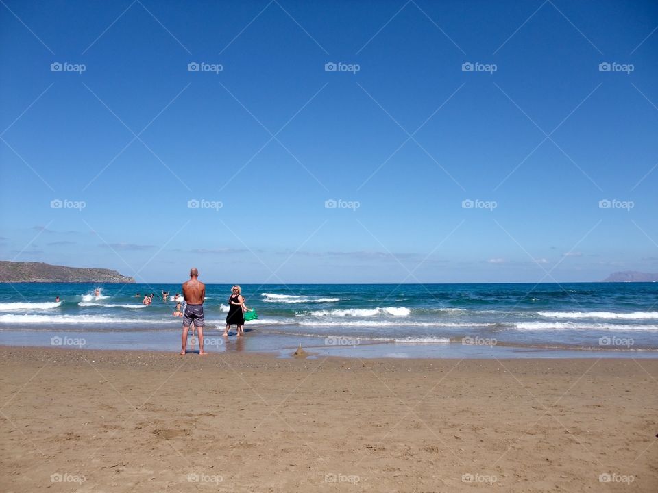 On the beach 