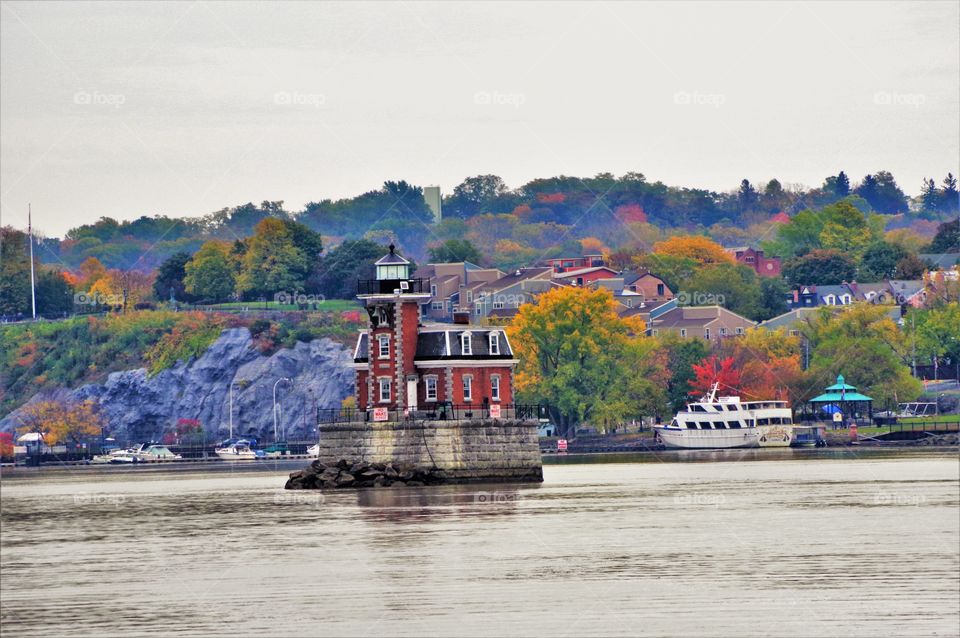 Hudson River Hudson Athens Lighthouse, Hudson View NY