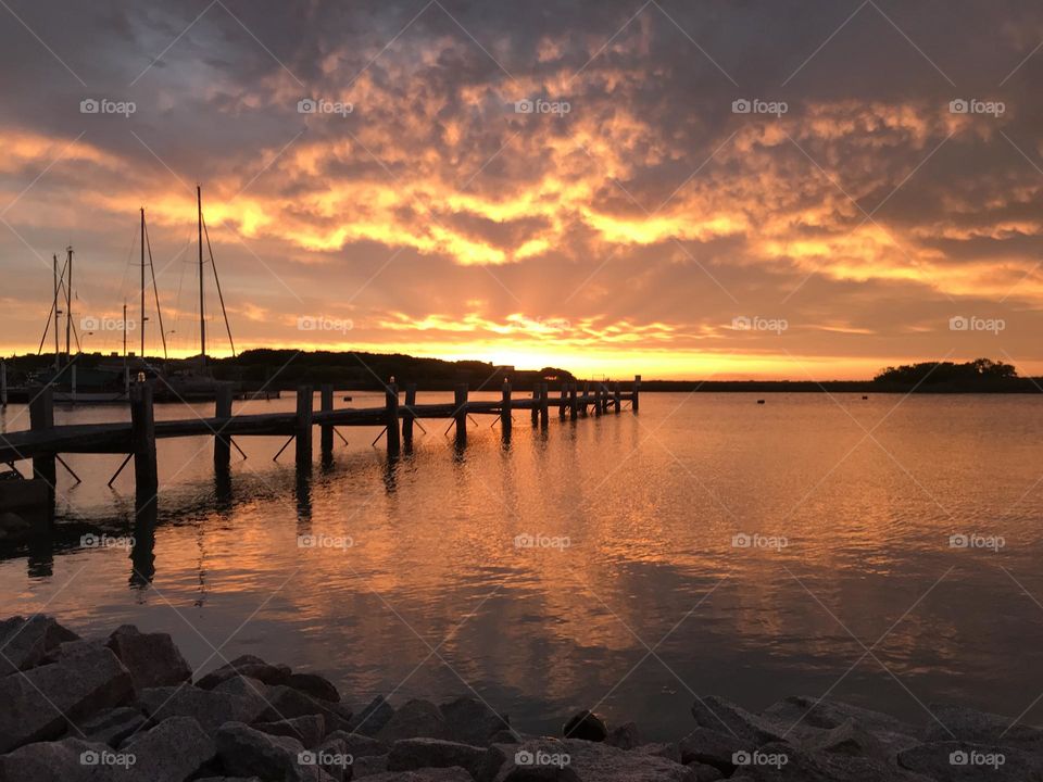 Sunset in Rio Grande do Sul, Brazil