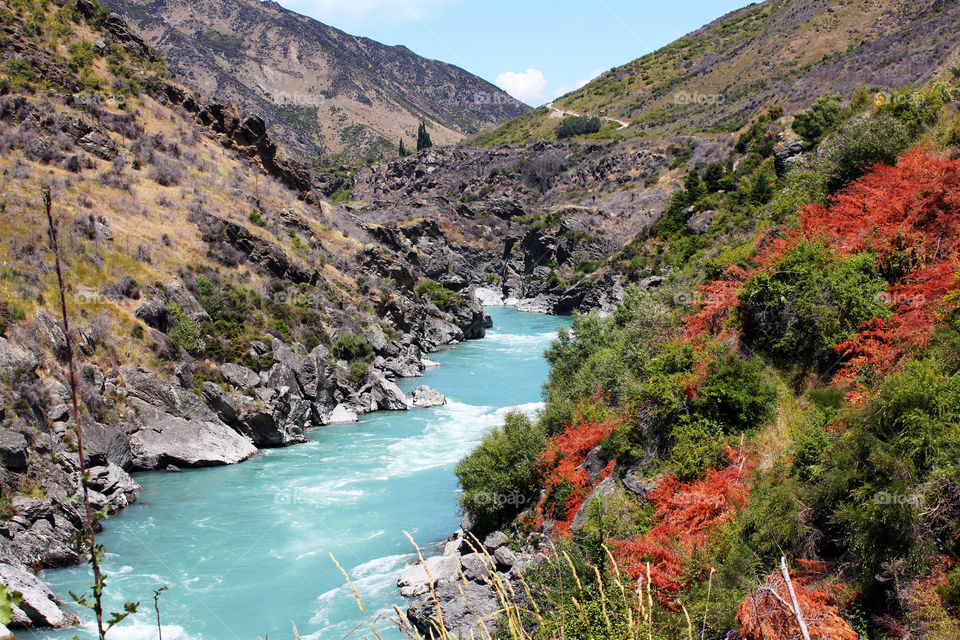 River through the mountains