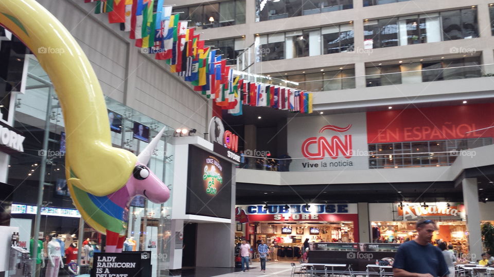 Inside CNN building