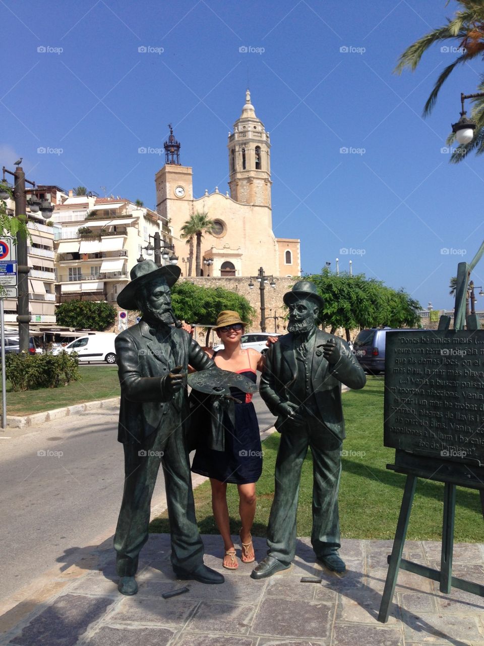 Tourist in sitges 