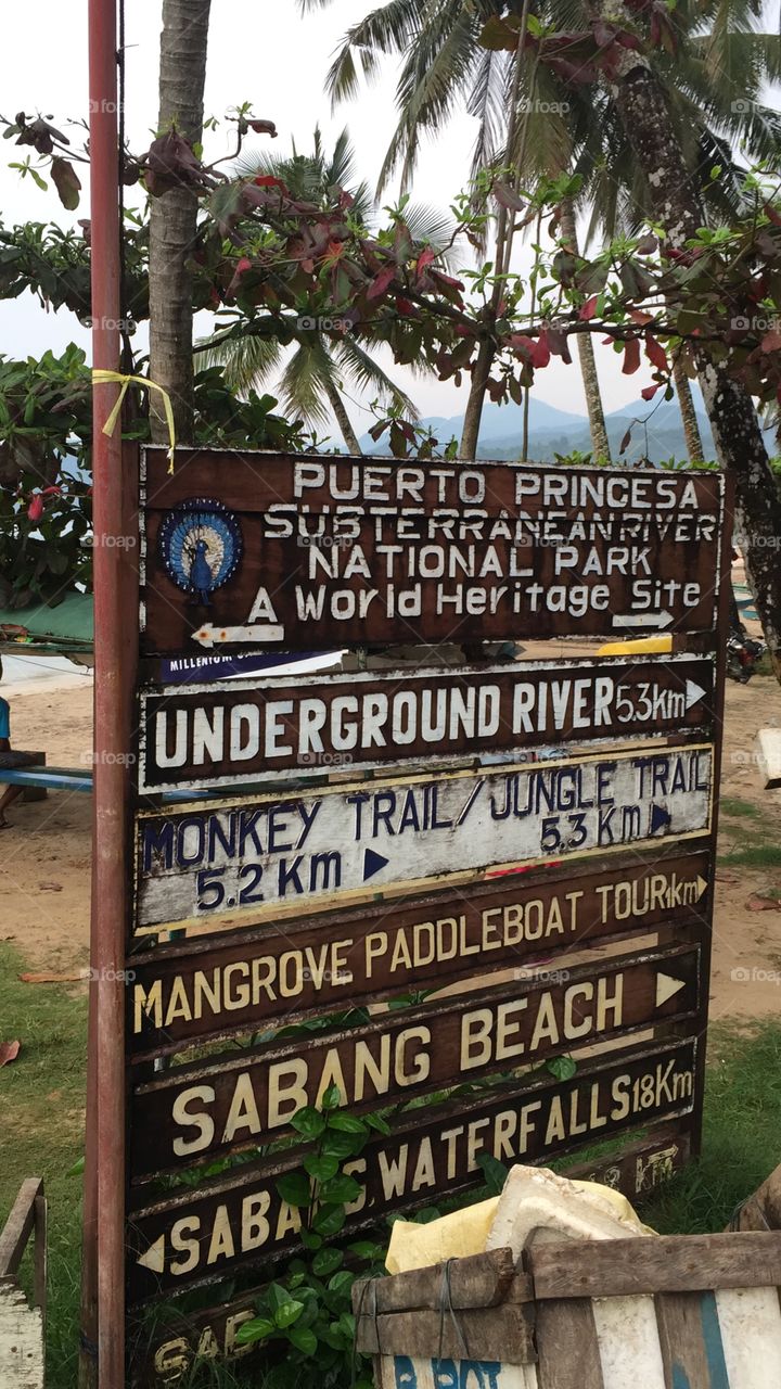 Sign in Puerto Princesa