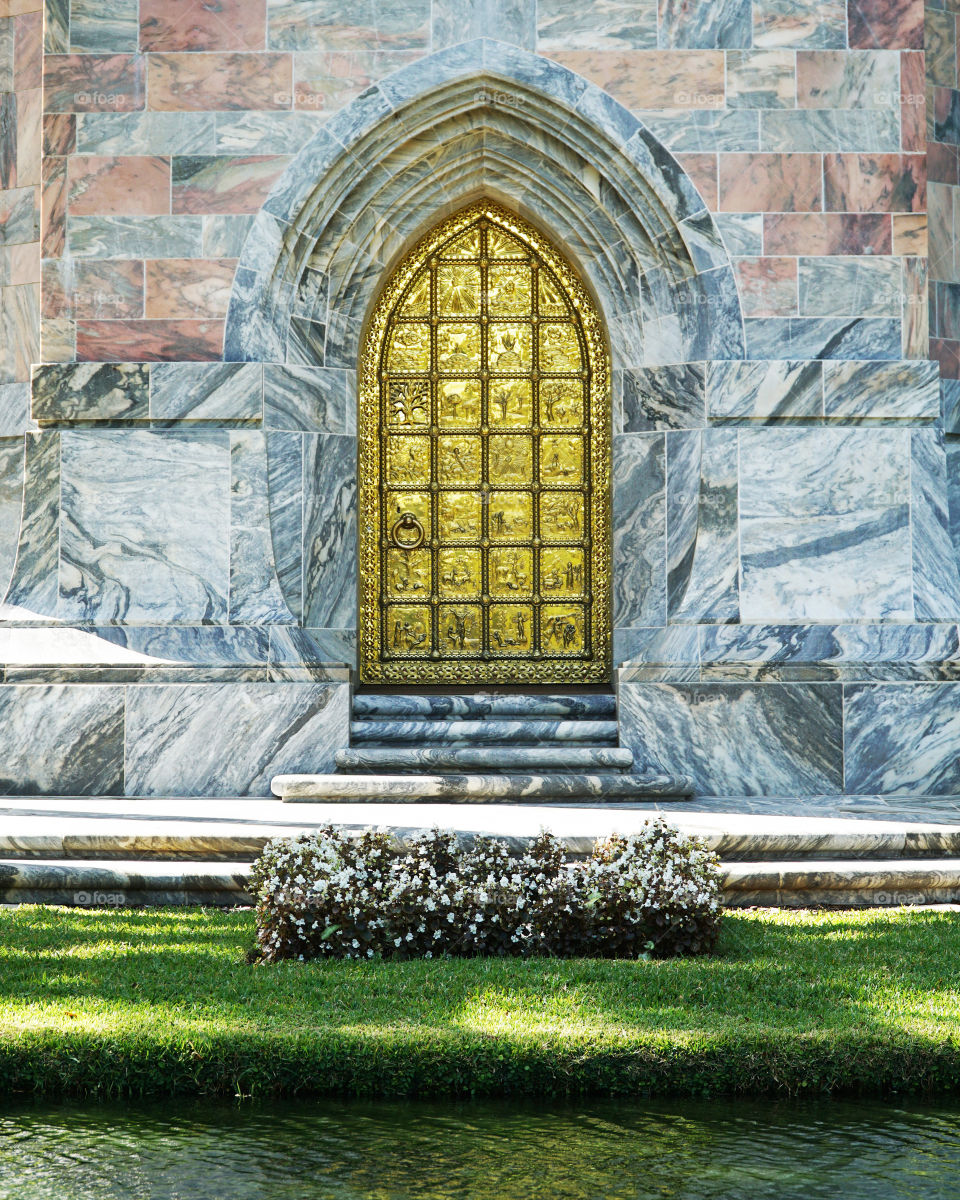 Decorative gold door- Bok tower