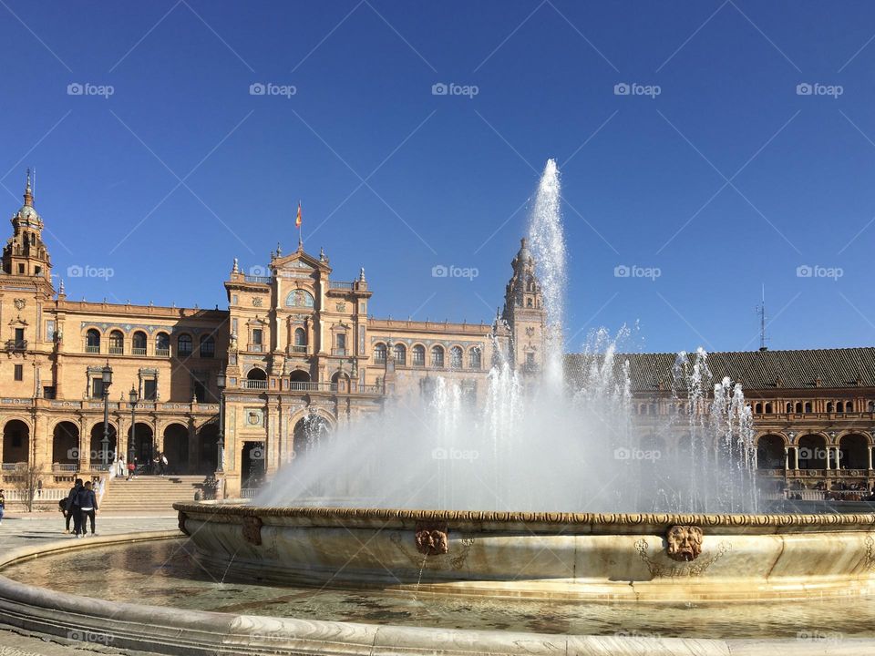 Water game in Sevilla