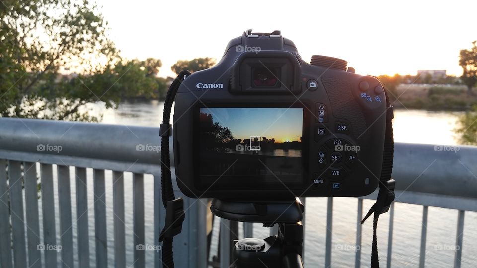 Canon Sunset Riverfront shot