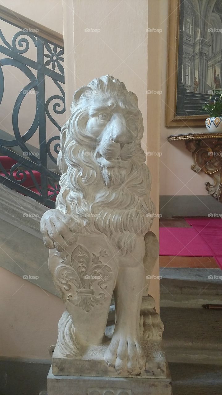 Lion, protection at the Villa!