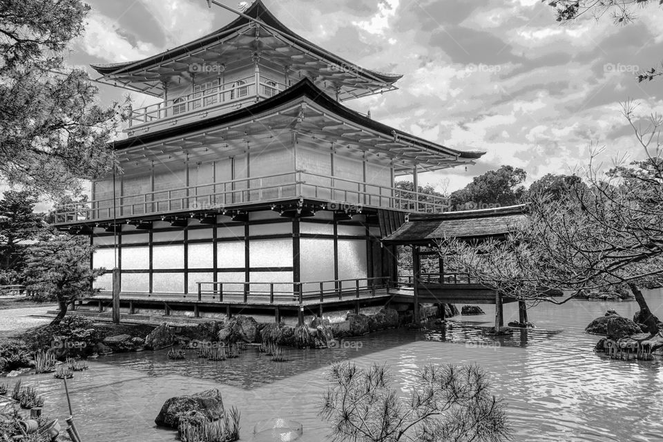 Kinkaku-ji . The Golden Pavilion, Kyoto, Japan