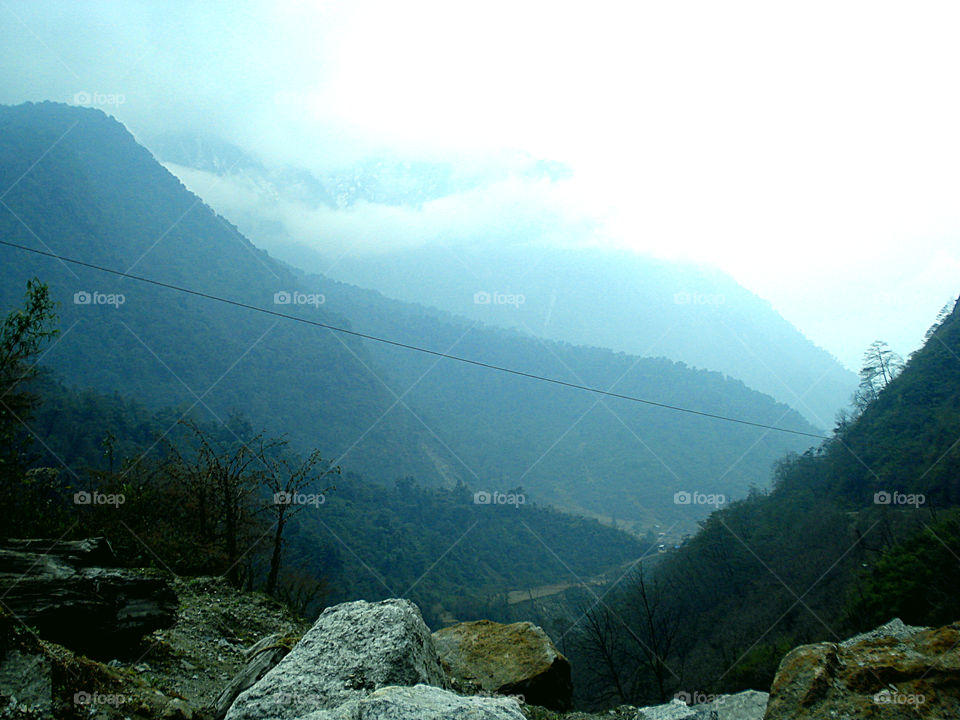 Captured the goodness of nature and cool ambience. The Most incredible view from the mountain tops of West Sikkim.