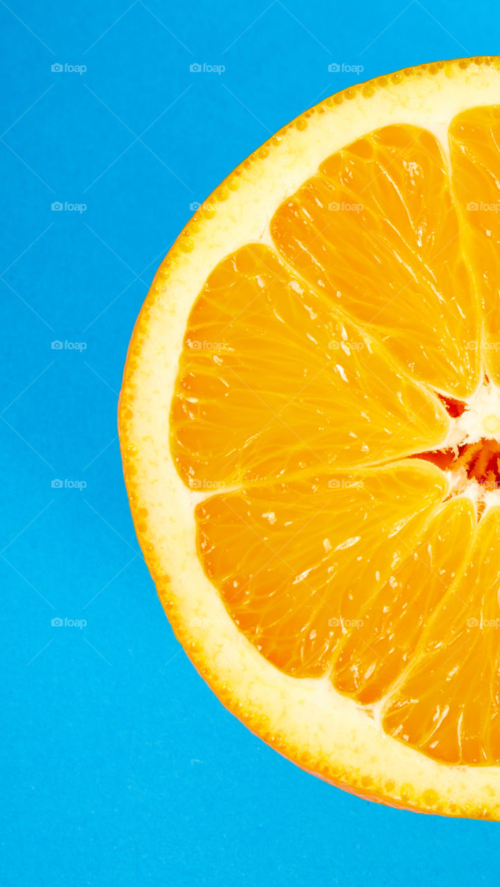 Oranges just look better on blue 