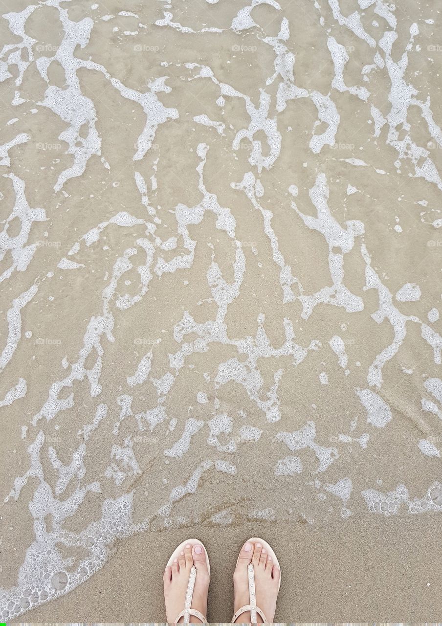 aqueduct beach, caesarea, israel