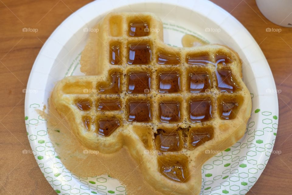 Waffle with a Texas twist