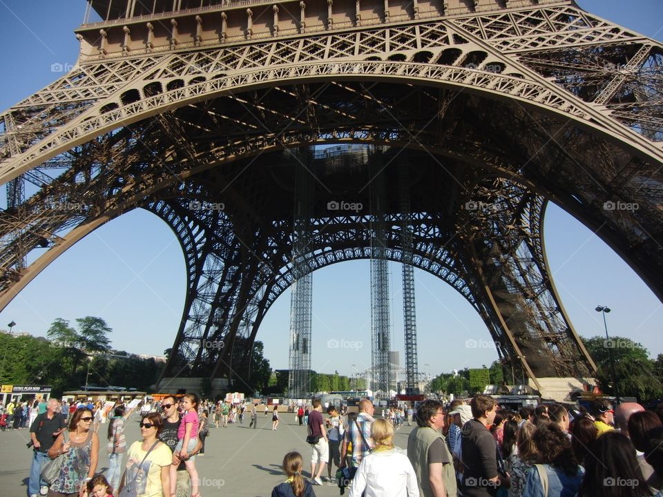 Under the Eiffel Tower