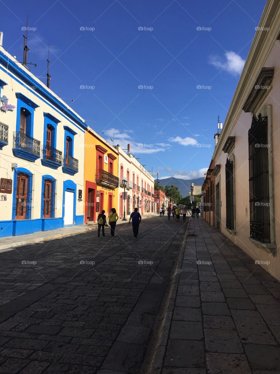 Main Street in Oaxaca, Mexico