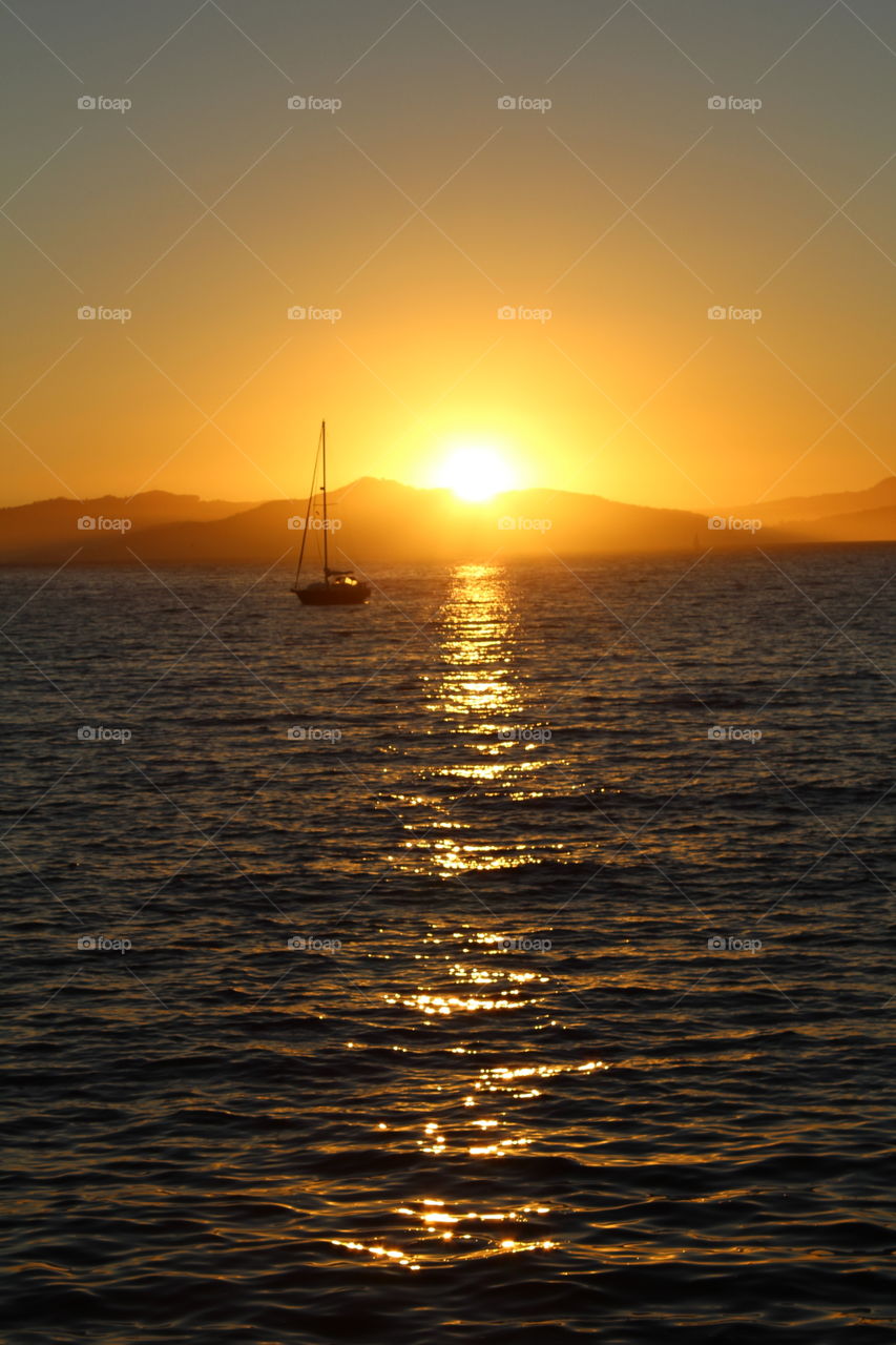 Sunset, Water, Dawn, Ocean, Sea