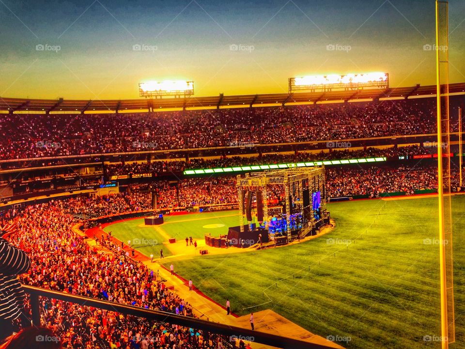 Concert at Angels stadium 