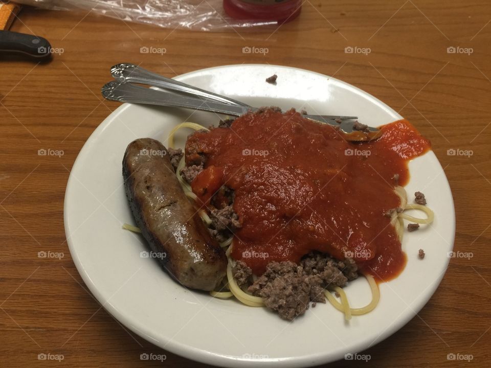 Spaghetti Sausage 