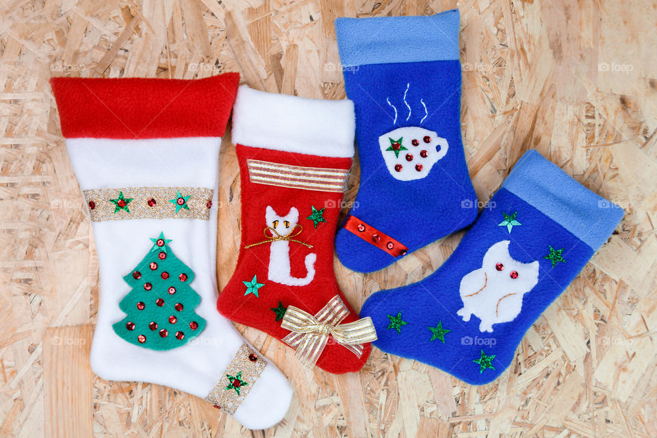 stockings - Christmas handmade socks