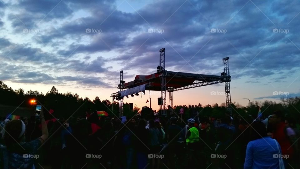 Open air concert in Ankara