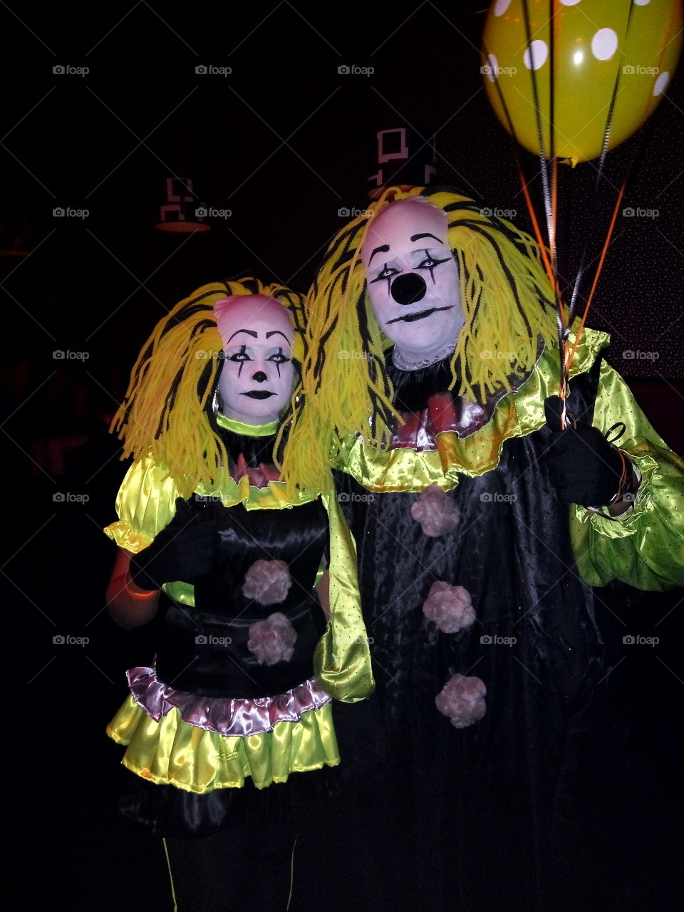 scary Halloween clowns