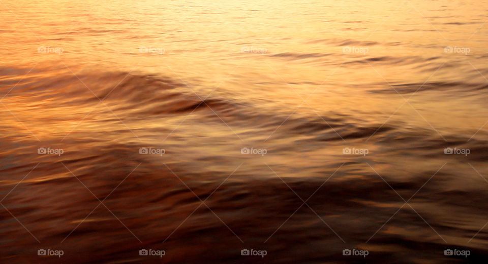 Waves at sunset