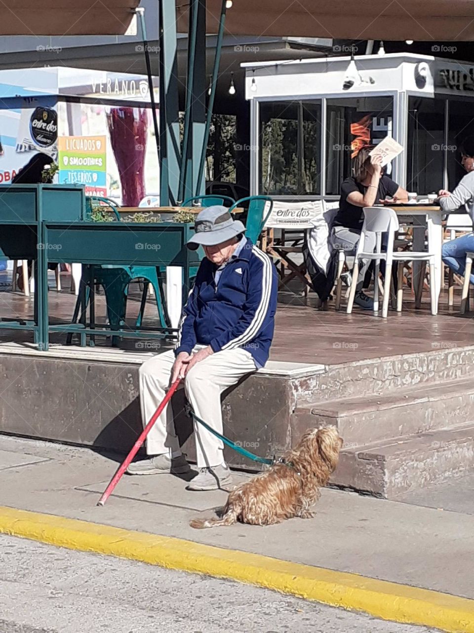 camino con el perrito