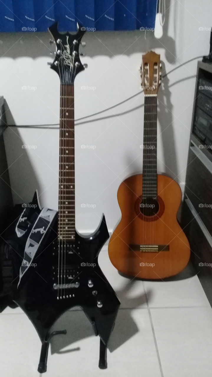 Guitars.