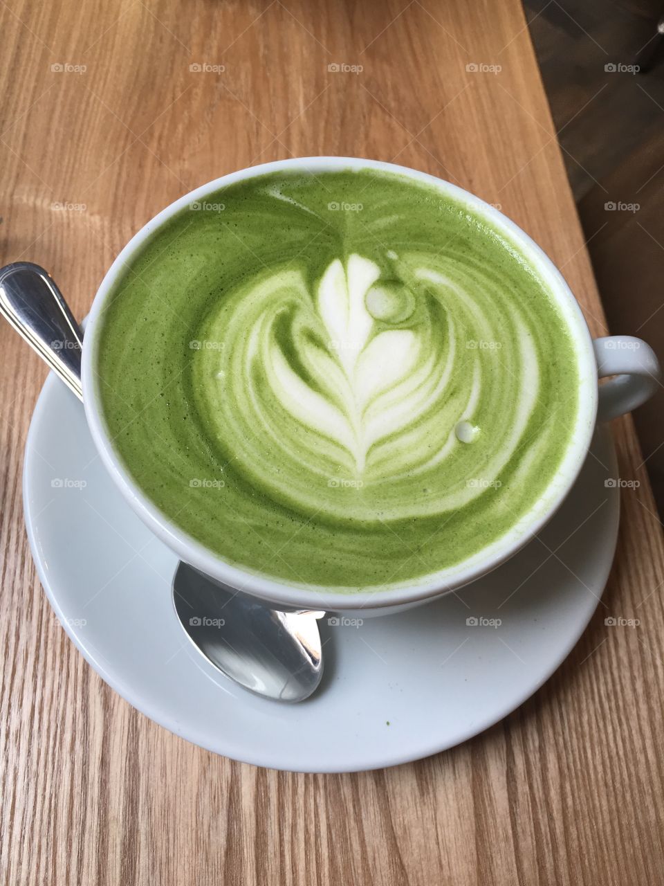 Green tea latte... ☕️