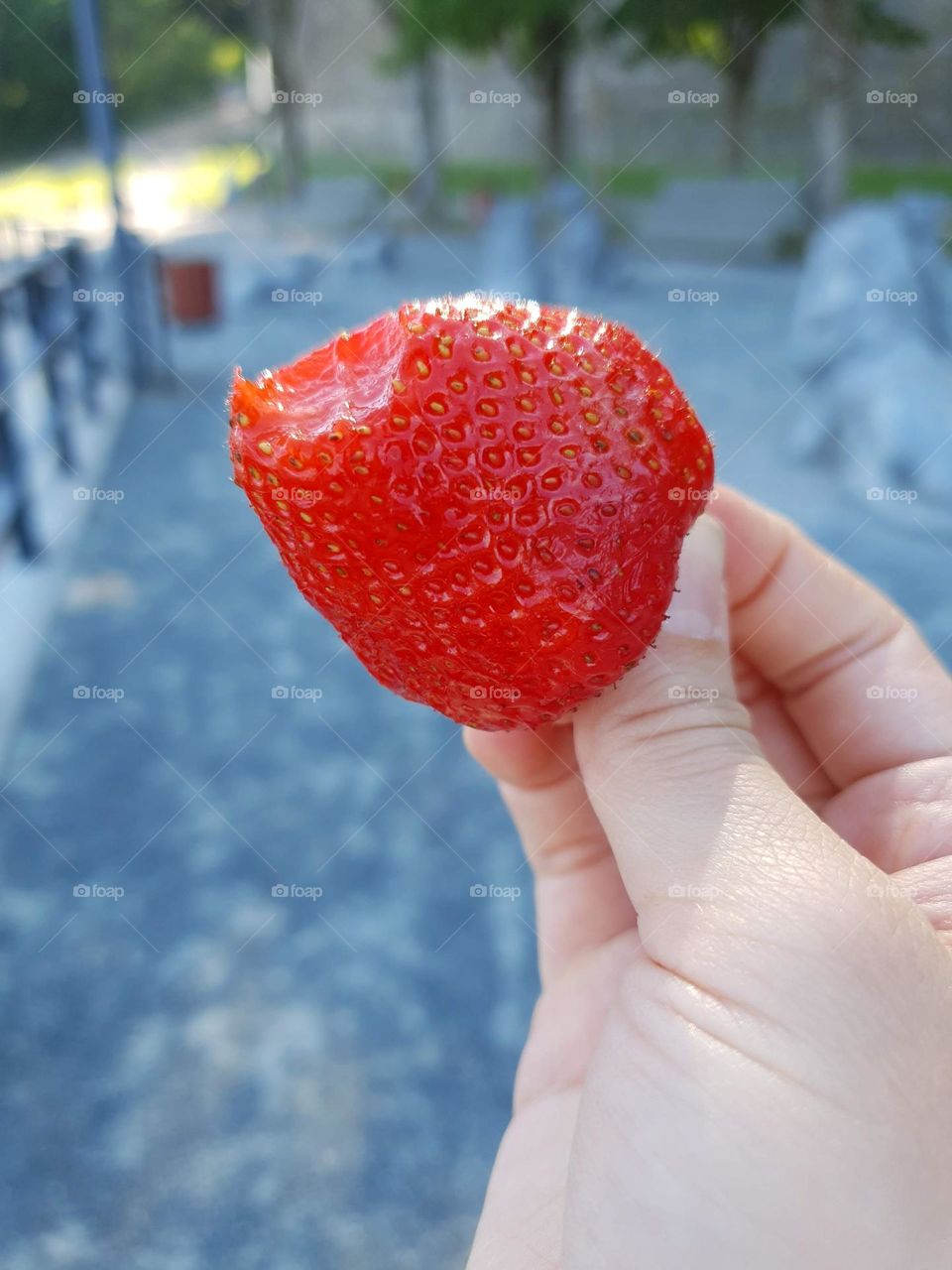 Yummy strawberry taste of summer.