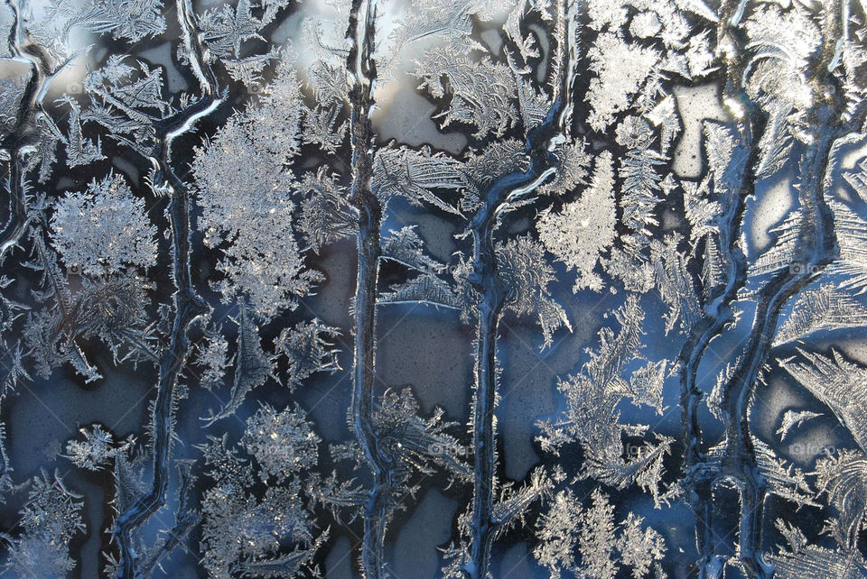 Pattern of ice