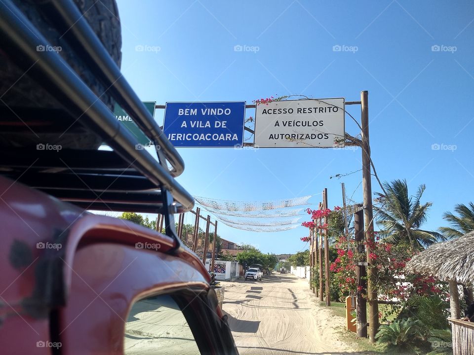 Entrada em Jericoacoara CE