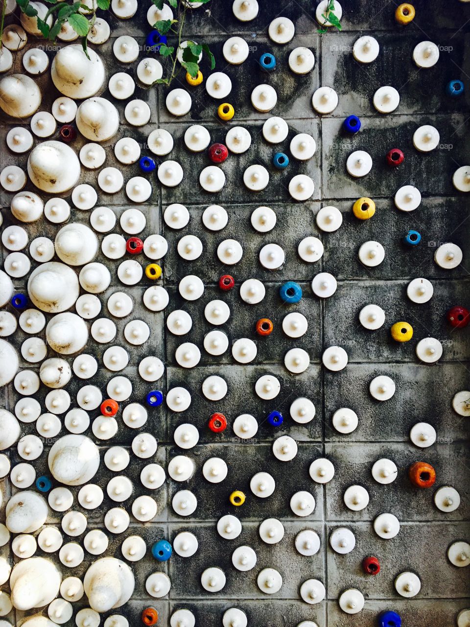 Mixed colourful circle form Pattern wall decoration