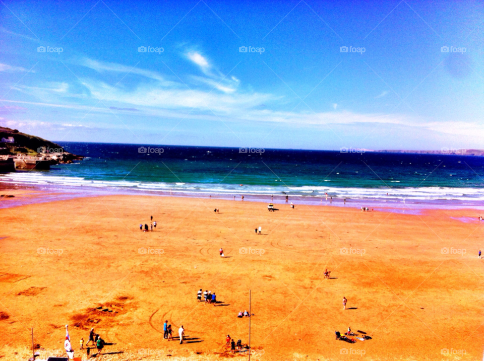 a gorgeous summers day in cornwall no better place to be fistral beach cornwall england by isuths