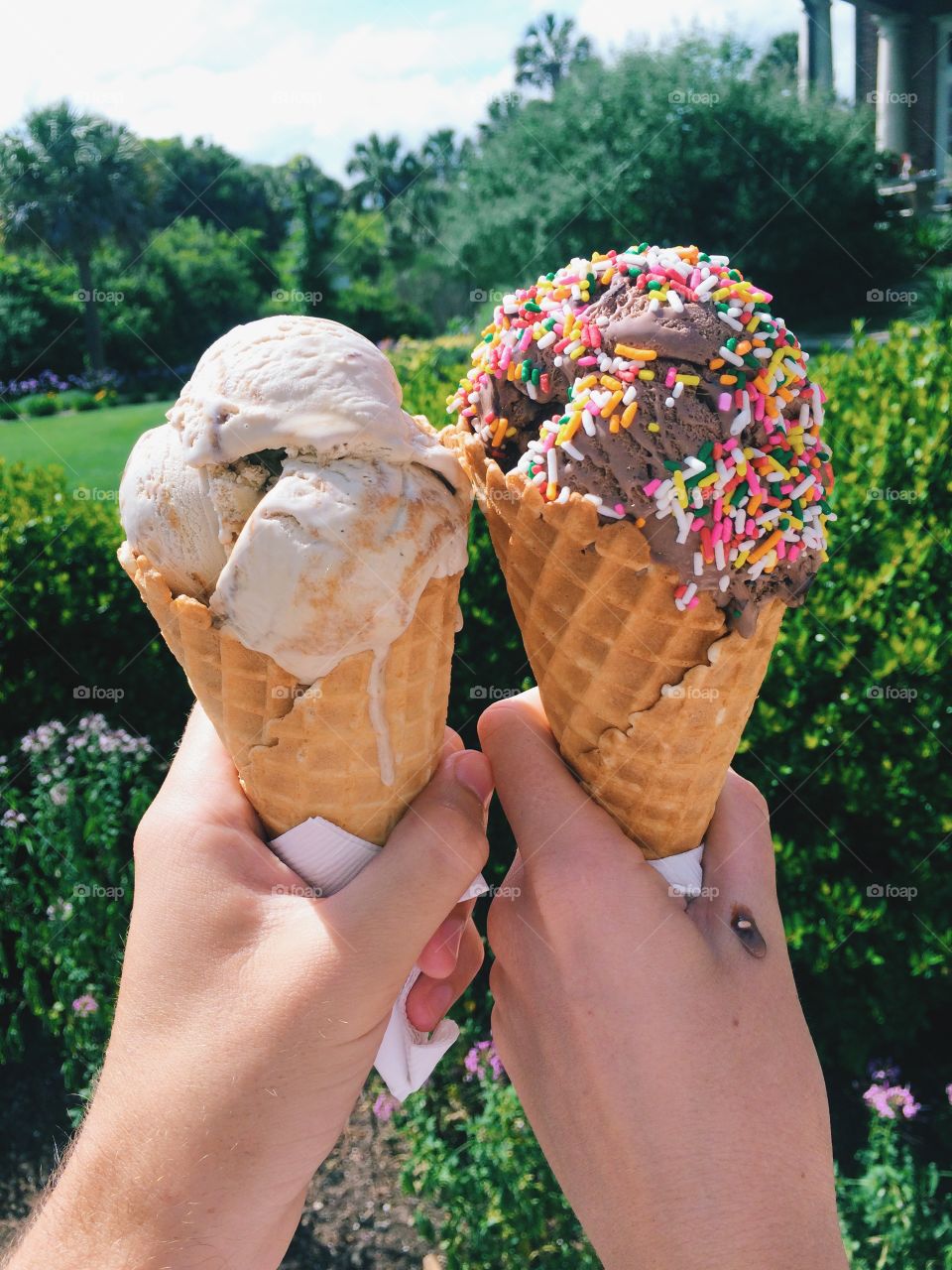 Ice Cream and Hands