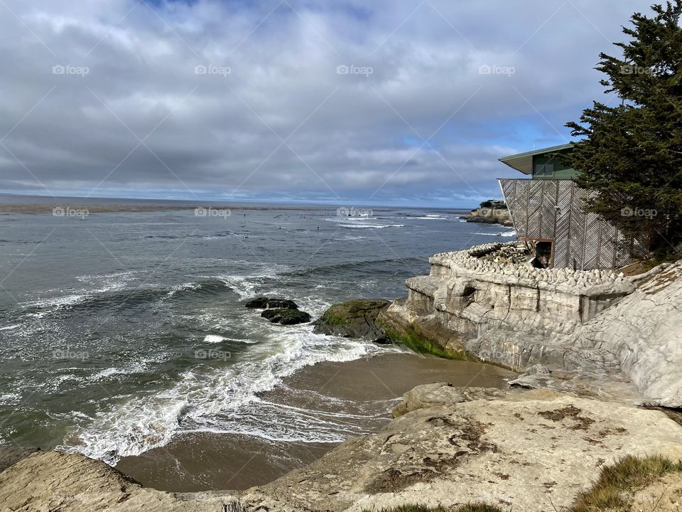 Beach at Pleasure Point County Park in Pleasure Point California 