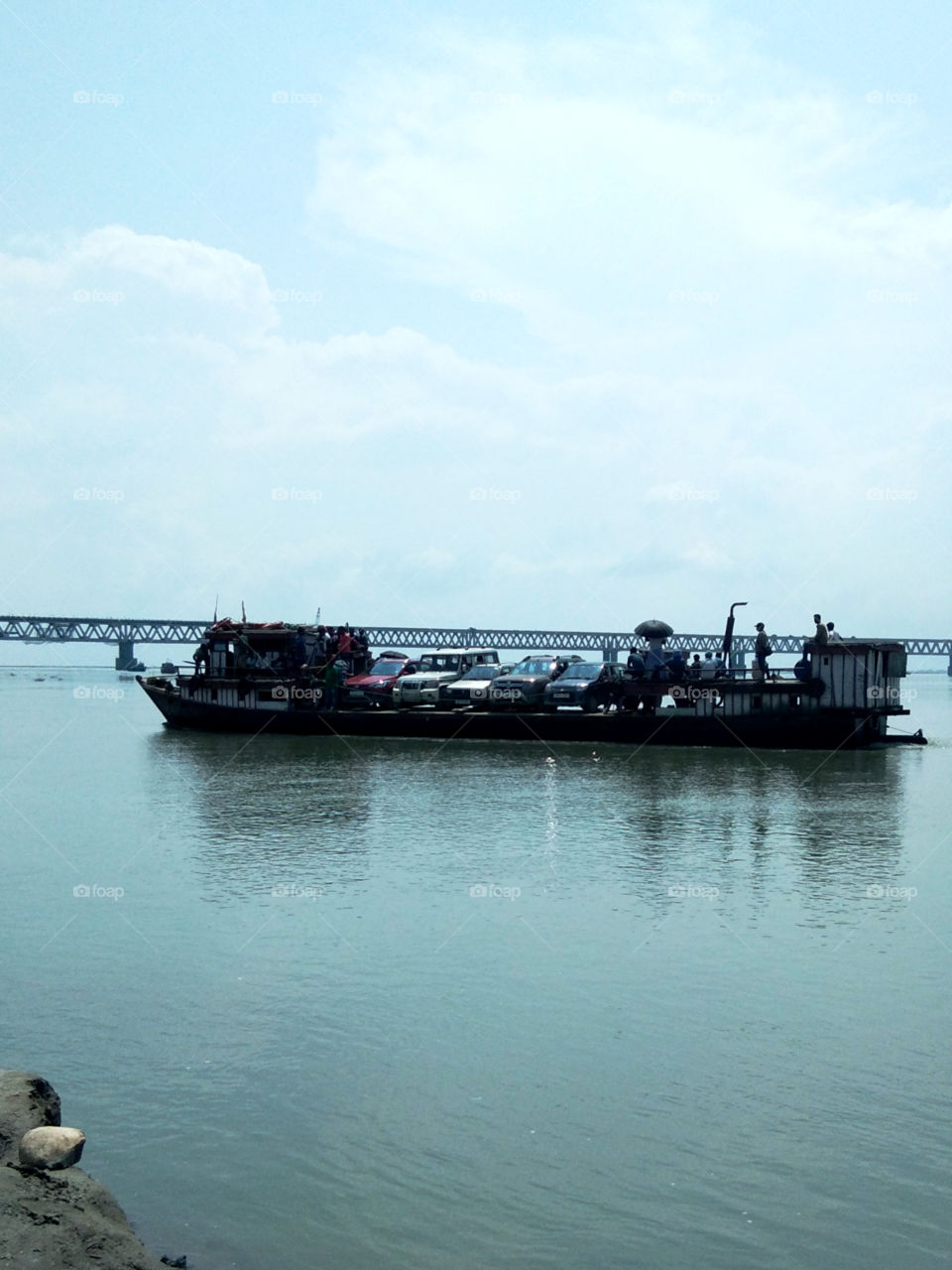 Dibrugrah to Dhemaji transportation system by boat.