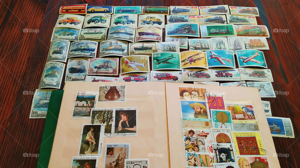 old stamp collection