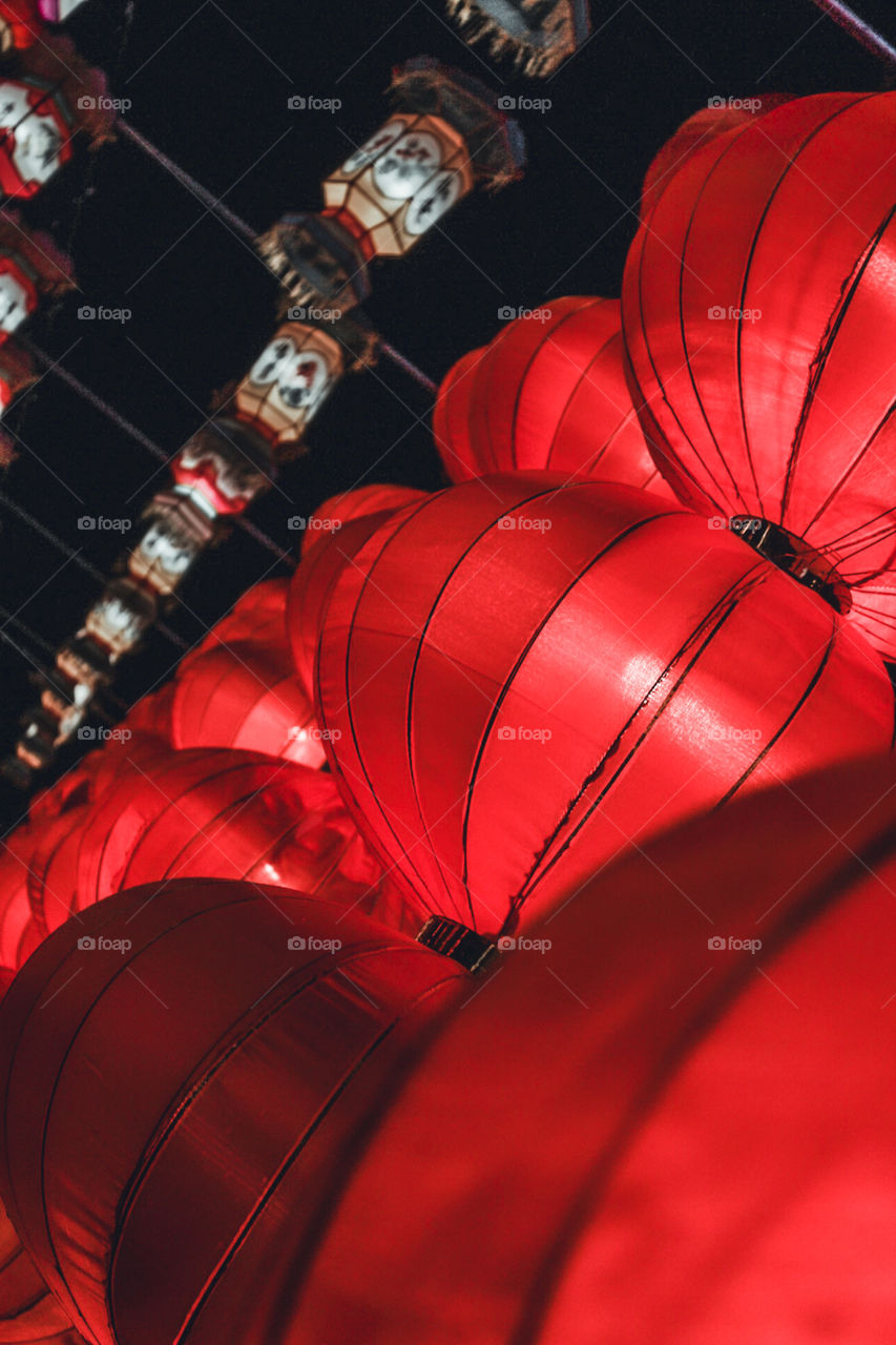 Lanterns in the sky