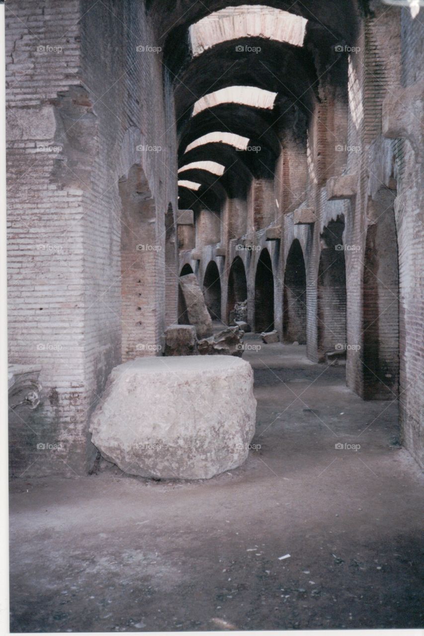 A coliseum in Naples Italy