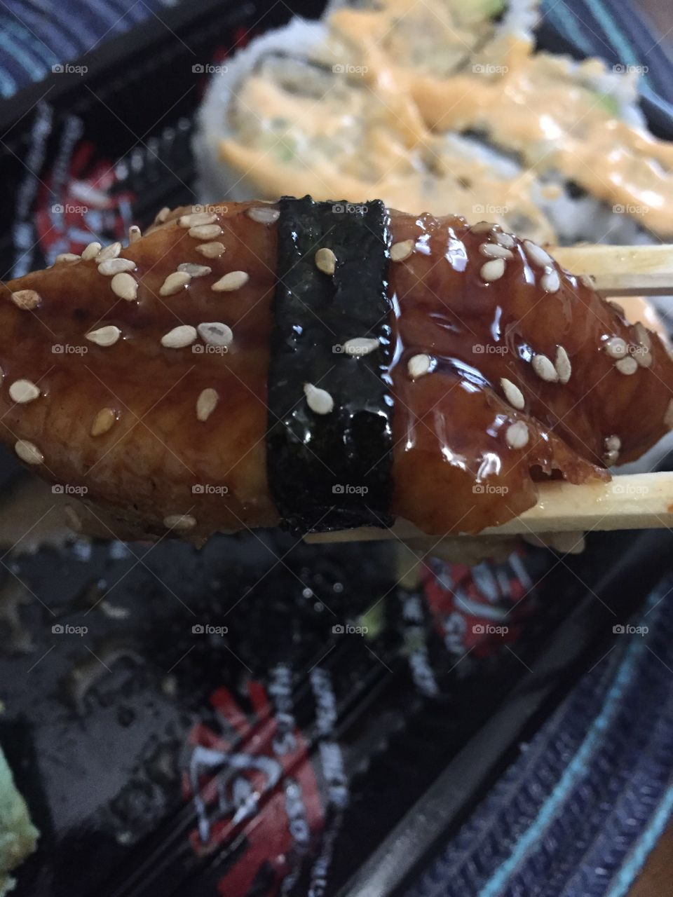 Eel sashimi 