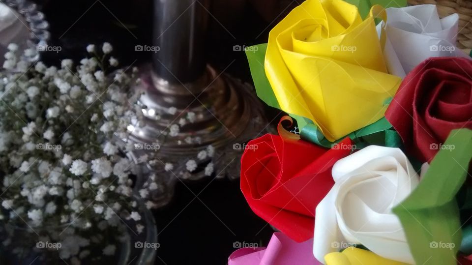 Origami bouquet