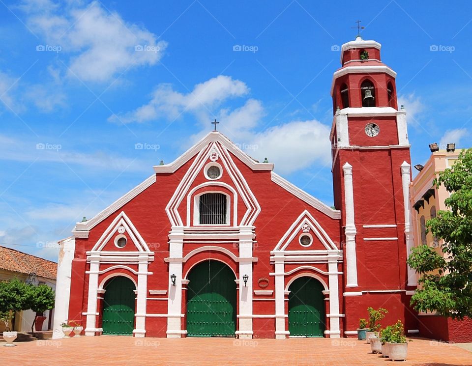 Church in Mompox, Colombia